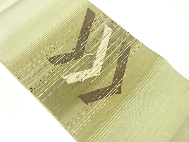 JAPANESE NAGOYA OBI / WOVEN ABSTRACT STRIPE